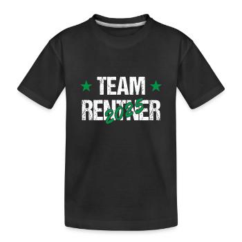 Lustige Rentner Sprüche. Rentner Urlaub - Kinder Premium Bio T-Shirt - Schwarz - Vorne