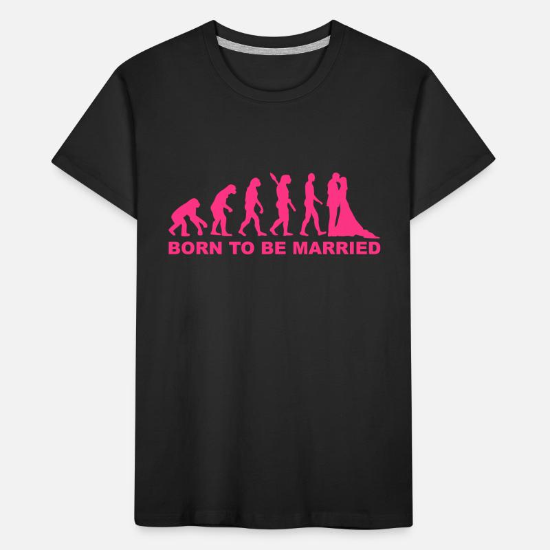 Evolution Hochzeit Kinder Premium Bio T-Shirt