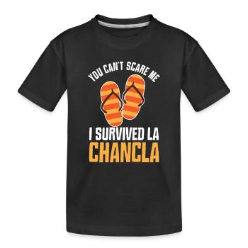 La Chancla Mexikaner Kind Mexiko Mutter Latina - Kinder Premium Bio T-Shirt - Schwarz - Vorne