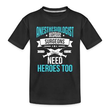 Propofol anästhesie anästhesiologie anästhesist - Kinder Premium Bio T-Shirt - Schwarz - Vorne