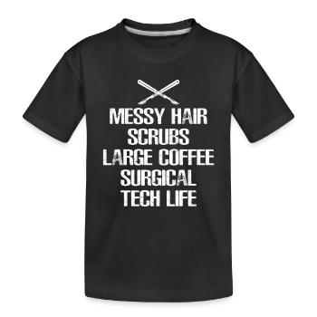 Surgical Tech OTA Operations technique OP profession - T-shirt bio Premium Enfant - noir - Devant