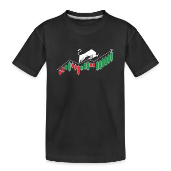 Day Trading Trader Boursière actions Bitcoin Argent Stock - T-shirt bio Premium Enfant - noir - Devant