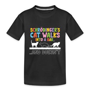 Quantum Physics Physics Physicist science quantum - Kids' Premium Organic T-Shirt - black - Front