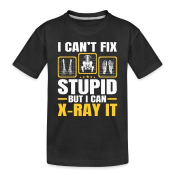Radiologist RAD Technician Xray Tech Radiology - Kids' Premium Organic T-Shirt - black - Front