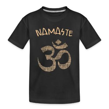 Yogi Namaste - Kinder Premium Bio T-Shirt - Schwarz - Vorne