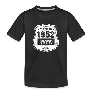 MADE IN 1952 - T-shirt bio Premium Enfant - noir - Devant