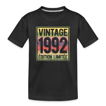 VINTAGE 1992 EDITION LIMITEE - T-shirt bio Premium Enfant - noir - Devant