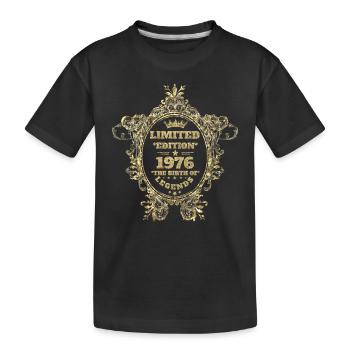 1976 - Kinder Premium Bio T-Shirt - Schwarz - Vorne