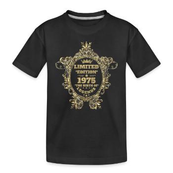 1975 - Kinder Premium Bio T-Shirt - Schwarz - Vorne