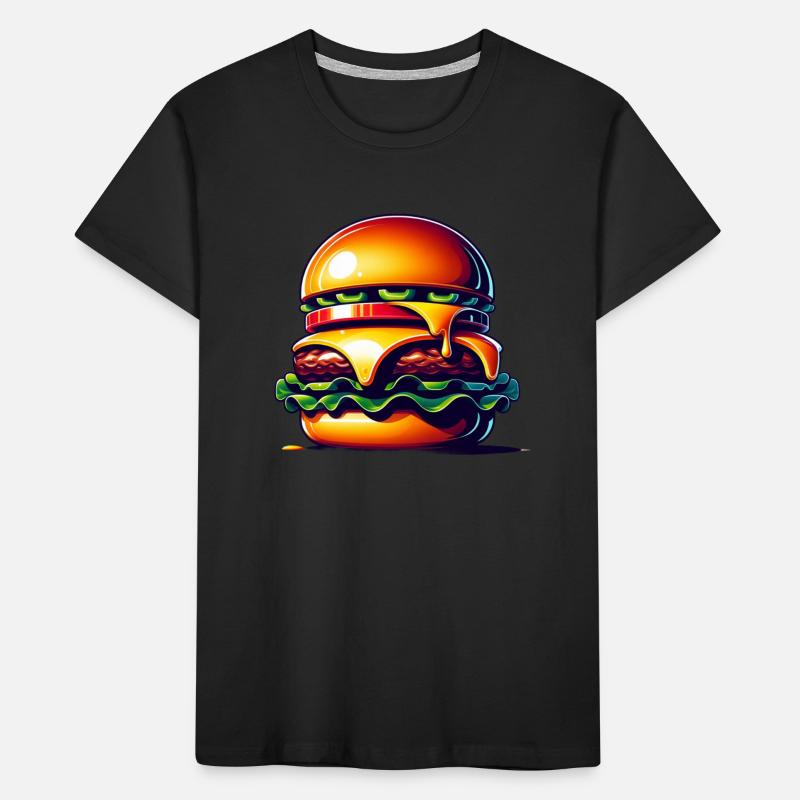 Yummy burger! Kids' Premium Organic T-Shirt