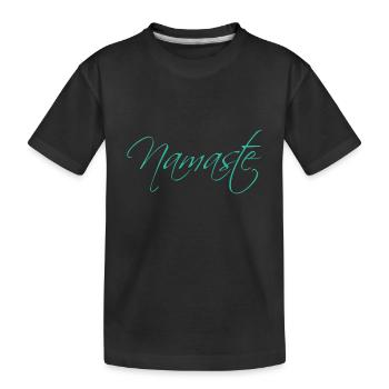 Namaste - Kinder Premium Bio T-Shirt - Schwarz - Vorne