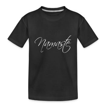 Namaste - Kinder Premium Bio T-Shirt - Schwarz - Vorne