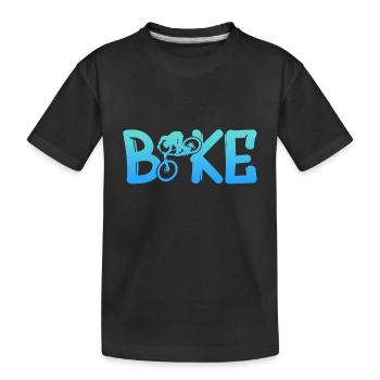 bike - Kinder Premium Bio T-Shirt - Schwarz - Vorne
