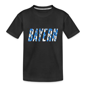 Bayern - Kinder Premium Bio T-Shirt - Schwarz - Vorne