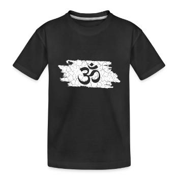 Yoga - Om - Namaste - Kinder Premium Bio T-Shirt - Schwarz - Vorne