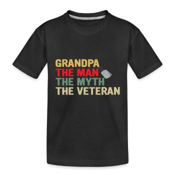 OPA MAN MASS LEGENDE - Kinder Premium Bio T-Shirt - Schwarz - Vorne