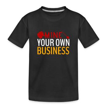 Drôle d’exploitation minière Et bergmann Sort - T-shirt bio Premium Enfant - noir - Devant