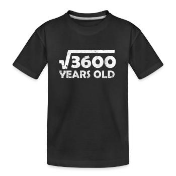 Drôle de 60ème anniversaire t-shirt & cadeau - T-shirt bio Premium Enfant - noir - Devant