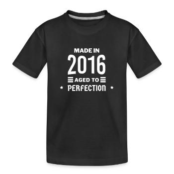 Made in aged to perfection 2016 - T-shirt bio Premium Enfant - noir - Devant