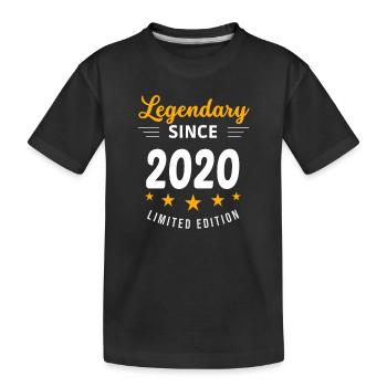 Legendary since 2020 - Kids' Premium Organic T-Shirt - black - Front