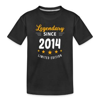 Légendaire depuis 2014 - T-shirt bio Premium Enfant - noir - Devant