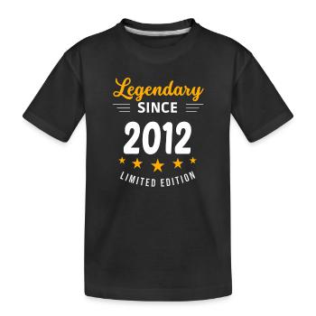 Legendary since 2012 - Kids' Premium Organic T-Shirt - black - Front