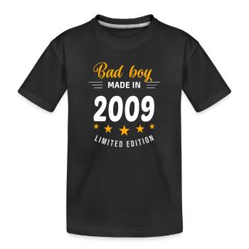 Bad Boy aus dem Jahr 2009 - Kinder Premium Bio T-Shirt - Schwarz - Vorne