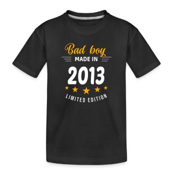 Bad Boy aus dem Jahr 2013 - Kinder Premium Bio T-Shirt - Schwarz - Vorne
