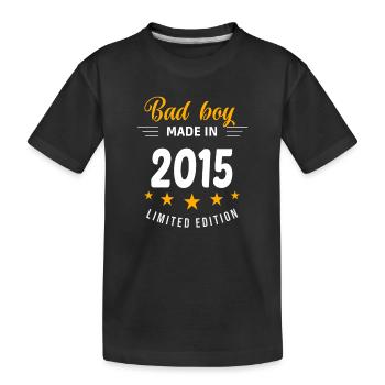 Bad Boy aus dem Jahr 2015 - Kinder Premium Bio T-Shirt - Schwarz - Vorne