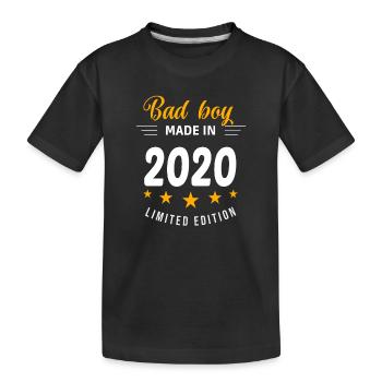 Bad boy made in 2020 - Kids' Premium Organic T-Shirt - black - Front
