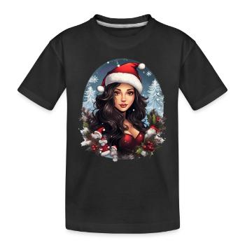 Mrs. Claus - Kids' Premium Organic T-Shirt - black - Front