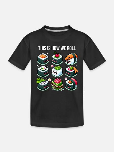 Voici comment Sushi Roll - T-shirt bio Premium Enfant - noir