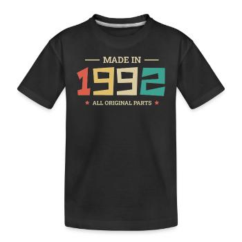 Legendär seit 1992 Original 1992 - Kinder Premium Bio T-Shirt - Schwarz - Vorne