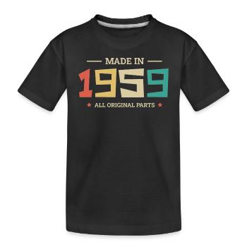 Legendary Since 1959 Original 1959 - Kids' Premium Organic T-Shirt - black - Front