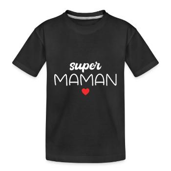 Super Maman - T-shirt bio Premium Enfant - noir - Devant