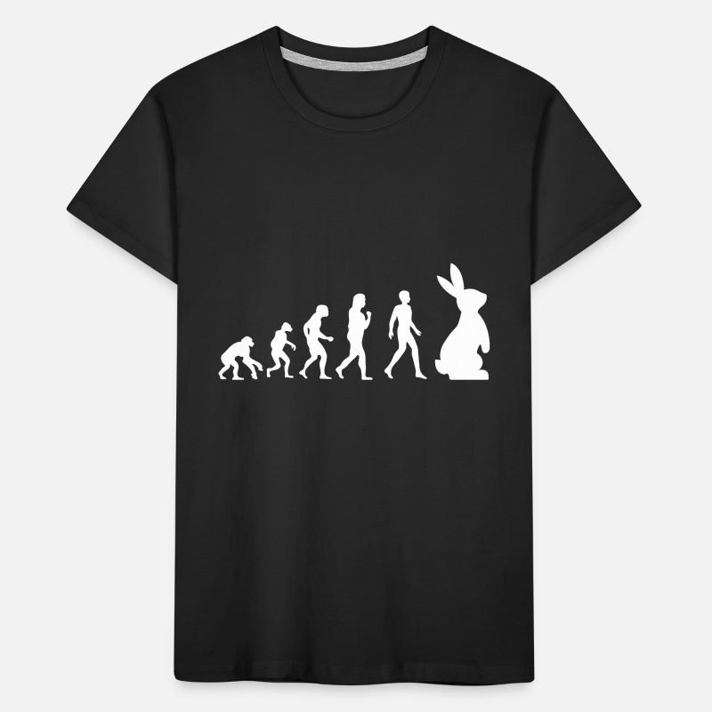 Evolution Easter Bunny Easter Gift Bunny Funny Kids' Premium Organic T-Shirt