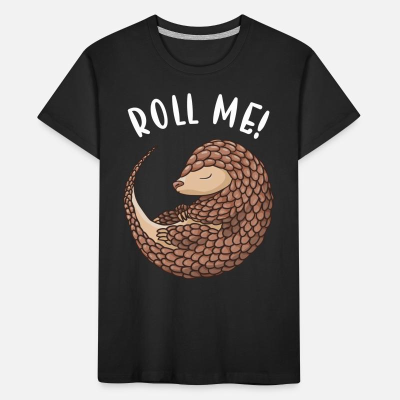 Roll Me Pangolin Kinder Premium Bio T-Shirt