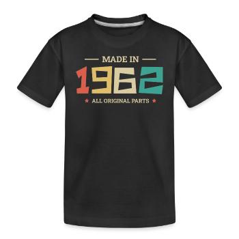 Legendär seit 1962 Original 1962 - Kinder Premium Bio T-Shirt - Schwarz - Vorne