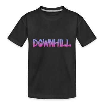 Downhill - Kinder Premium Bio T-Shirt - Schwarz - Vorne