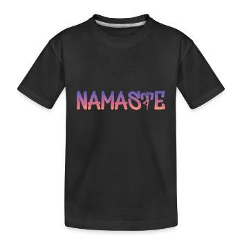 Namaste - Kinder Premium Bio T-Shirt - Schwarz - Vorne