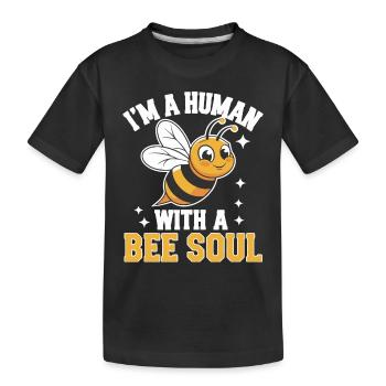 abeille abeille apicultrice abeille abeille - T-shirt bio Premium Enfant - noir - Devant