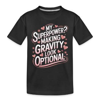 Turnen Turner Gymnastik - Kinder Premium Bio T-Shirt - Schwarz - Vorne