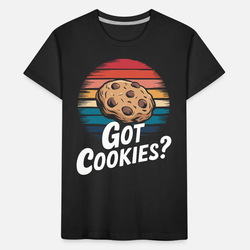 Cookies Cookie Biscuits Biscuits Chocolate Kids' Premium Organic T-Shirt