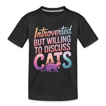 Introvertierter asozialer introvertierter - Kinder Premium Bio T-Shirt - Schwarz - Vorne
