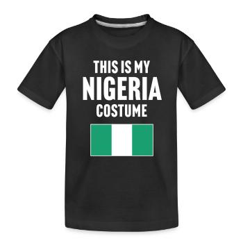 C’est mon costume nigérian - T-shirt bio Premium Enfant - noir - Devant