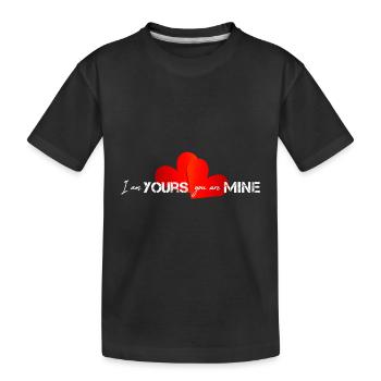 Valentine Happy Valentine - Kids' Premium Organic T-Shirt - black - Front