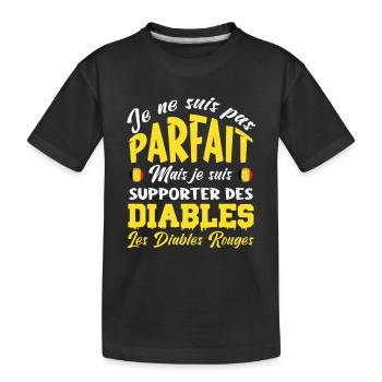 DIABLES ROUGE BELGIQUE - T-shirt bio Premium Enfant - noir - Devant