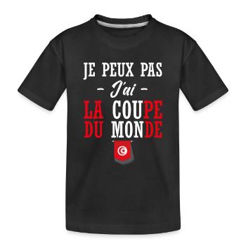 allez tunisie - T-shirt bio Premium Enfant - noir - Devant