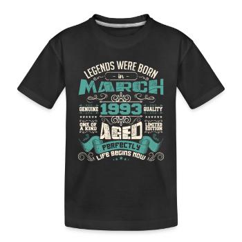 March 1993 | birthday gift - T-shirt bio Premium Enfant - noir - Devant