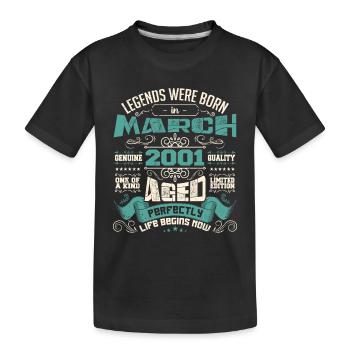 March 2001 | birthday gift - T-shirt bio Premium Enfant - noir - Devant